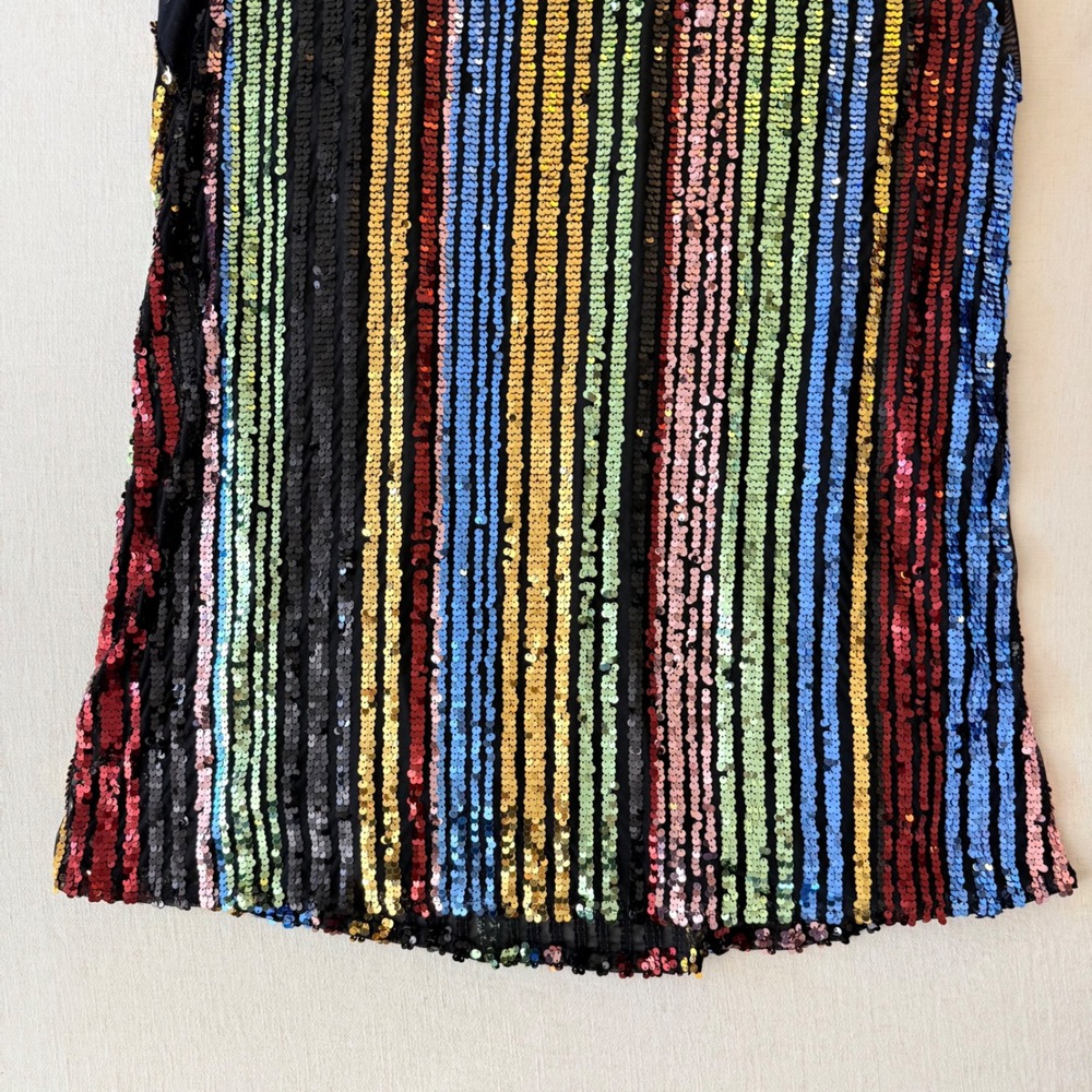 Torrid Disco Rainbow Sequin Trapeze Mini Party Dress Plus Size 2 - Picture 11 of 12